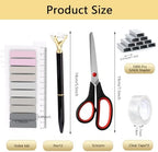 Office Supplies,Desk Accessories,Desk Organizer,Stapler,Tape Dispenser,Folding Phone Holder,Scissors,Notebook,Staple Remover,Staples,Clear Tape,Sticky Notes,Paper Clips,Bookmark,Pen,Pen pals Ect.27pcs - Image 7