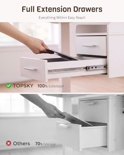 Under Desk Drawer for Standing Desk, No Drill, 30 lb, Desk Leg Mounted - Image 4