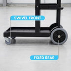 Simpli-Magic Janitorial Cart, 330 lbs Capacity – 3-Shelf Commercial Housekeeping Cleaning Cart on Wheels, 25 Gallon Bag with Lid – Stable, Smooth Movement - Image 5