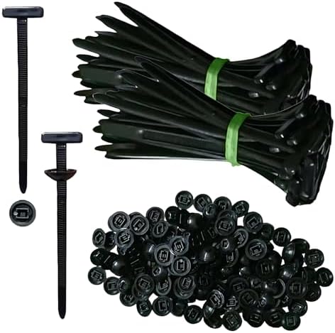 200PCS Nylon Universal Cable Tie Buckle, Zip Ties Heavy Duty with Pin & Button Design, Car Daily Repair, Applicable Toengine Lower Guard Plates, Fender Linings, Fenders, Trunkclips (200) by Buyitnow