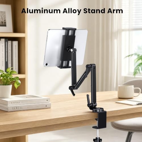 CreaDream Tablet Stand Holder, Aluminum Extendable iPad Arm Mount for Desk - Image 3