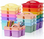 Kathfly 18 Pack Classroom Caddy Organizer with Handle Bulk, Mixed Color 2 by Kathfly