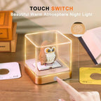 3D Owl Calendar 2027 Time Piece Memo Pad with Touch LED Light - Image 3