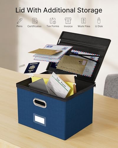 Oterri File Box Large 1-Pack Hanging Organizer for Letter/Legal-Size Folder - Image 6