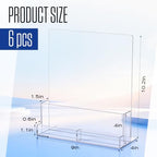Marspark 6 Pcs Acrylic Brochure Holders with Business Card Holder - Image 2