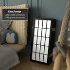 2 ft. Short Desktop Window Pane Shoji Screen - Black - 8 Panels - Image 5