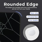 XVX Glass Mouse Pad for Gaming, Black Spider Webs Hard Gaming Mousepad, Professional Large Mouse Mat 16.2" x 12.2", Special Glass Surface with Improved Precision and Speed - Image 5