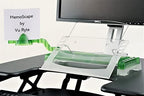 MemoScape Adjustable in-Line Document Holder for Typing | Reduces Neck Strain, Improves Focus, Boosts Desk Organization, and Workflow | Paper Holder Stand for Desk and Home Office - Green (VUR 5020) - Image 5