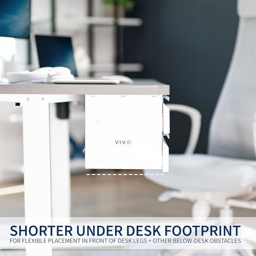 VIVO White 16 in Slide Out Dual Tier Desk Drawer, DESK-DR02W - Image 6