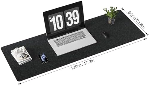 DAWNTREES Large Felt Desk Mat, 47.2"x 23.6", Desk Pad for Office and Home - Image 2