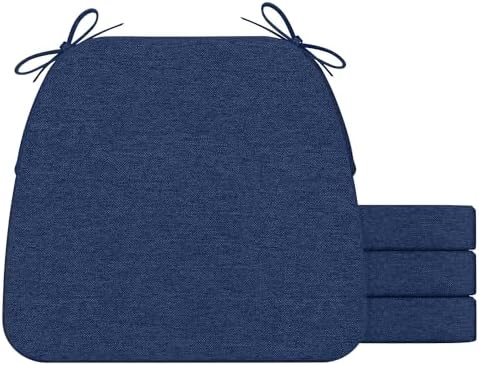 AAAAAcessories Chair Cushions for Dining Chairs, 17 x 16 x 2 in, Set of 4 by AAAAAcessories