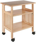 Winsome Mission 2-Shelf Wood Mobile Printer Stand, Brown (81628) by Winsome