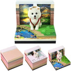3D Calendar 2027, Tear-Away Desk Calendar, Paper Art Memo Pad, LED Light (Backpack Dog) by Unknown