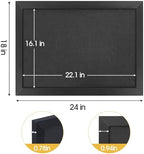 AKTOP Black Cork Board Bulletin Board with Linen 18" X 24" - Image 7