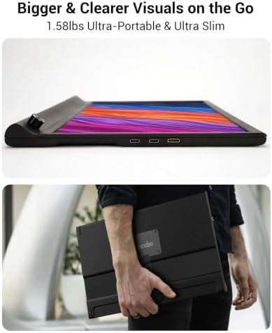 Portable Monitor 15.6" for Laptop, 1080P FHD IPS Travel Screen Display - Image 4