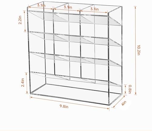 BEYGORM Acrylic Vertical Marker Organizer for 150 Markers, Desk Orgaizer - Image 6
