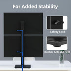 Suptek Dual Monitor Stand with Base for Two 13-36" Screen - Image 6