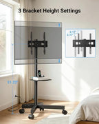 PERLESMITH Rolling TV Stand with Power Outlet for 23–60 Inch TVs - Image 5