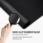 4XL Huge Mouse Pads Oversized Giant Mouse Pad (60''x30''x0.12'') - XXXXL Extended Mousepad Full Desk Mat Suitable for Gamers - Black - Image 4