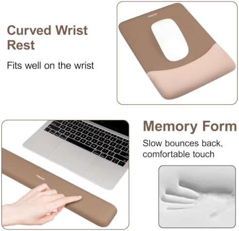 MOSISO Keyboard Mouse Pad Set, Large Gaming Mouse Pad&Keyboard Wrist Rest - Image 5