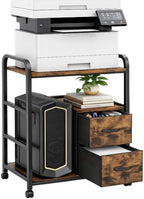 Printer Stand with Storage by Zexvida
