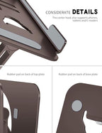 Z-Shaped Laptop Stand for Desk Fits 10"-16" Notebook Coffee Brown - Image 3