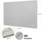 Felt Bulletin Board 60x36 inches, Decorative Pin Board for Home & Office - Image 4