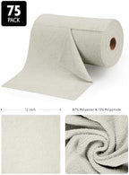 Fantasticlean Microfiber Cleaning Cloth Roll- 75 Sheets, 12"x12" (CoolGrey) - Image 6