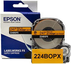 Epson LABELWORKS 224BOPX Label Tape - Black on Orange - 1" (24mm), 30ft - Image 5