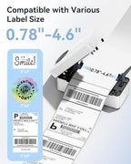 TATTMUSE Bluetooth Thermal Shipping Label Wireless 4x6 Label Printer - Image 3