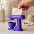 CALLIE Personalized Business Card Holder, Custom 3D Printed Stand Mixer Business Card Display Stand with Name, Desk Decor Birthday Gift for Bakery Staff Chef - Image 4