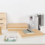 Soul & Lane - Letter Size Document Storage Boxes with Lids, Set of 3, Check - Image 3