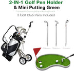 SANTA CASA Golf Pen Holder with 3 Pens, Mini Golf Desk Game for Golfers - Image 2