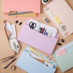 Fuutreo Magnetic Wall File Holder,6pcs,Aesthetic Color,Horizontal-large - Image 4