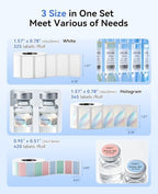 NIIMBOT M2/M3 Thermal Transfer Labels 3 Rolls Pack,Only for NIIMBOT M2/M3 - Image 2