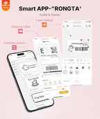 Rongta 4x6 Bluetooth Thermal Label Printer, Wireless Shipping Label Printers for Shipping Packages Small Business Office or Home, Compatible with iPhone Android iPad macOS Windows, Pink - Image 5