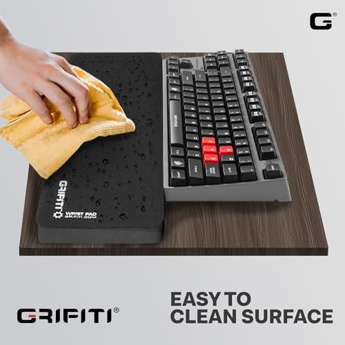 GRIFITI Fat Wrist Pad 24" x 4" x 0.75" Inch Computer or Mechanical Keyboard & Mousepad Wrists Rest Keyboards Mouse, Trackball or Trackpad Ergonomic Mousepad Support Large Hand Rests Typing Pads - Image 5