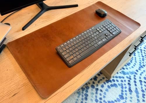 Rovelis Full-Grain Leather Desk Mat, 31”×15” - Image 6