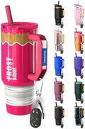Frost Buddy Thicc Buddy 40oz Tumbler - Spill-Proof Flip Lid (Pink Pencil) by FrostBuddy