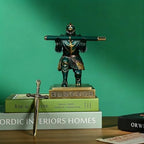 King's Guard Knight Pen Holder with a Letter Opener Desk Organizers Green - Image 5