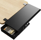 ETHU Desk Extender Tray with Storage Drawer, 25.6x11.4, Black - Image 2