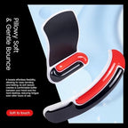 Ospelelf Mouse Pad with Wrist Rest and Ergonomic Gel Keyboard Hand Wrist, Support for Typing Gaming, Relieve Wrist Pain, Cool & Easy to Clean, for Office, Programmer, Home Computer Use, Black Red - Image 4