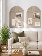 Large Arched Felt Bulletin Board 35.4''×23.6'', Taupe - Image 4