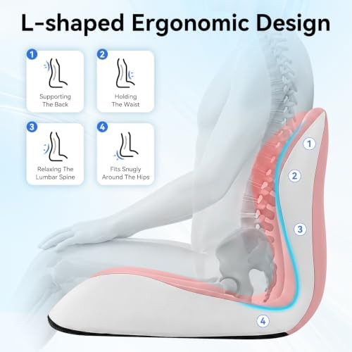 Seat Cushion for Office Chair and Car, Lumbar Support Pillow for Chair - Image 6