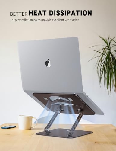 Z-Shaped Laptop Stand for Desk Fits 10"-16" Notebook Coffee Brown - Image 5