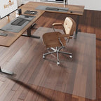 [Thickened to 2.0mm] 60"x75" Computer Chair Mat for Hardwood, PVC Office Mat for Hardwood Floor, Anti-Slip Rolling Chair Floor Protector,Vinyl Mats for Home, Under Desk Mats for Rolling Chairs by FeelLifeEnjoyLifelmmerseYourselfInLife