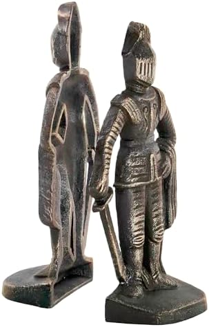 Design Toscano SP14917 Medieval Knight Iron Bookends, bronze - Image 5
