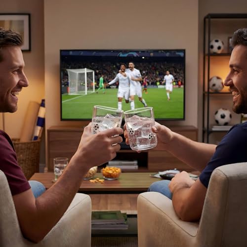 SiliFine 2 Pcs Soccer Icon Juice Glasses - Image 6