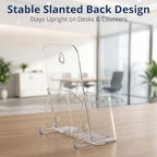 Daofary 6 x 9 Acrylic Brochure Holder, 6 Pack Wall Mount & Desktop Display - Image 6