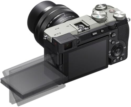 Sony a7C II Mirrorless Camera with 28-60mm Lens | Silver Bundle with 64GB Memory Card + Battery and Charger + Screen Protectors + Cleaning Cloth (7 Items) - Image 5